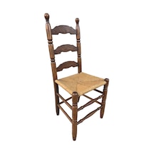 Vintage Masif Ahşap Sandalye 1 Adet Ac05 Çok Renkli