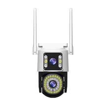 4mp Yoosee Çift Lens Ip Kamera - Wıfı Açık Otomatik İzleme, Su Geçirmez Kablosuz Güvenlik Ev Kamerası, Renkli Gece Görüş Lisinya