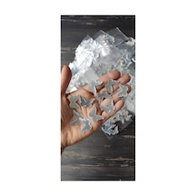 Gümüş Kelebek Mini Boy 3 Cm 10 Adet