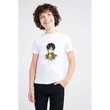Tshirthane Anime Attack On Titan Baskılı Unisex Çocuk Beyaz T-Shirt (534799290)
