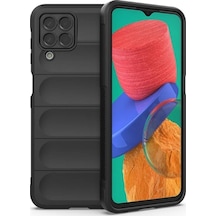 Samsung Galaxy M33 Uyumlu Silikon Kılıf - Kamera Korumalı Esnek Yeni Nesil Airbag Kapak -Siyah