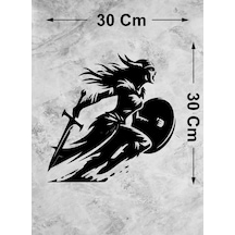 Viking Savaşcı Sticker - Araba Oto Motosiklet Karavan Cam Laptop Sticker - 00354 30x30 Cm
