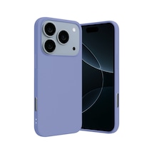 Apple iPhone  Uyumlu    17 Pro Nano İçi Kadife Silikon - Lila