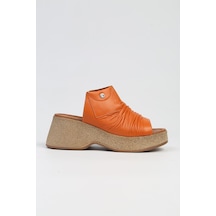 Pierre Cardin Pc-7211- 3807 Turuncu-kadın Topuklu Terlik Turuncu