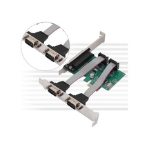 Yuntech01 Pcı-e X1 Genişletme Kartı - 2 Adet Rs-232 Db9 Seri Port Ve 1 Adet Db25 Paralel Lpt Port, Wch382 Çip, 2.5 Gbps Bant Genişliği, Çoklu İşletim Sistemi Desteği