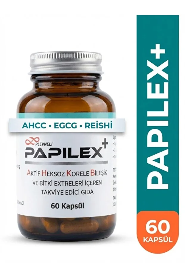 Papilex+ Ahcc Egcg Reishi Ve Bitki Ekstreleri İçeren Takviye Edici Gıda