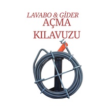 10m Pratik Lavabo Gider Açıcı Banyo Evye Klozet Açma Tel Kılavuzu Tıkanıklık Giderici Susta 10 Metre