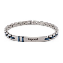 Dupont Mılano Dm-sb-003-sbl06 Gümüş Lacivert Renk Erkek Çelik Bileklik Gümüş-lacivert