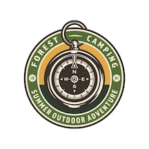 Adventure Camping Pusula Sticker Off Road Sticker Model 2 12 X 12,5 Cm