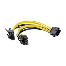 Pci-e 6 Pin Dişi To 2 X Pci-e 8 6+2 Pin Erkek Gpu Güç Çoklayıcı Kablo