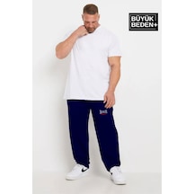Superlife Süperlife Erkek Büyük Beden Buyuk Brooklyn Baskılı İnce Eşofman Altı Spr25bea50 Lacivert
