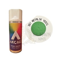 Akçalı Metalik Yeşil simli Sprey Boya 400 ML - 351