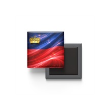 9x9 Cm Buzdolap Magnetleri - Lihtenştayn - Liechtenstein - 2'li Pul Ve Bayrak Seti