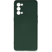 Newface - 355 - Oppo Reno 5 Pro Kılıf Nano İçi Kadife Silikon - - Metemıx - Koyu Yeşil