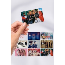 Nct Kpop K-pop Kart Kaplama Yapışkanlı Folyo Sticker 8 Adet Çok Renkli
