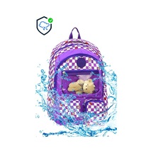Lilymoon Kız Çocuk Ergonomik Okul Çantası Peluş Ayıcık Charmlı Lila