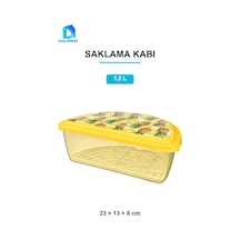 Meyve Saklama Kabı 1,2 L Süzgeçli Mutfak Kabı Çok Renkli