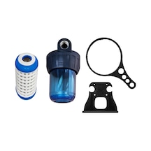 5 İnch-3/4 Bağlantılı Daire Girişi Su Arıtma Filtre Kabı Plastik Yıkanır Filtreli 10 Housing