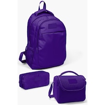 Coral High Kids Mor 3 Lü Okul Çanta Seti Set0114397 Çok Renkli