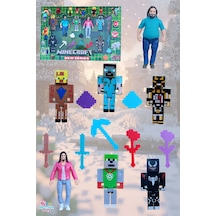 17 Parça Garrett Garrison Steve Oyuncak Figürleri Minecraft Venom
