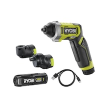 Ryobi RSD4-120TA2 4 V Akülü Tornavida - Köşe + Ofset Başlık Seti