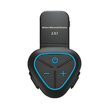 Lx1 Motosiklet Yarım Kask Su Geçirmez Kablosuz 5.3 Bluetooth Kulaklık, Sürüm: İngilizce Klasik Mavi