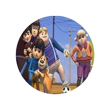 Rafadan Tayfa Yuvarlak Pasta Yenilebilir Resim Baskı 20 Cm