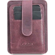 Guard Dikey Crazy Bordo Deri Kartlık - 173gua2307t1469 Çok Renkli