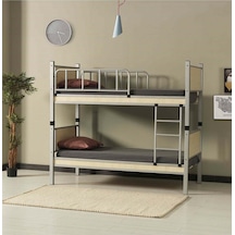 Argimo Yurt Metal Ahşap Ranza Ve Karyola 90 x 200 Gri Argimo Yurt Metal Ahşap Ranza Ve Karyola 90 x 200 Gri
