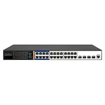 Tiandy 24 Port Gigabit Layer3 Yönetilebilir Aı Poe Switch