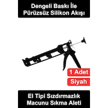 Macuntabancası Soğuk Silikon Tabancası Manuel Mastik Uygulama Aparatı Metal Gövdeli Ergonomik Tetik