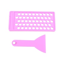 2 Adet/takım Kendin Yap Dudak Balsamı Dudak Parlatıcısı El Sanatları Seti Balmumu Dökme Tepsisi Spatula Kazıyıcı Seti