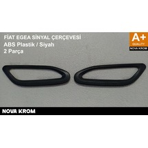Nova Krom Fiat Egea Sinyal Çerçevesi Abs Plastik 2015-2024 Siyah