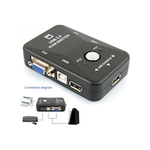 2 Port Usb Kvm Switch 2 Pc Kasa Tek Kontrol