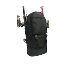 Termal Alt Bölmeli Siyah Kamp Ve Balıkçı Sırt Çantası 70 34 27cm Siyah