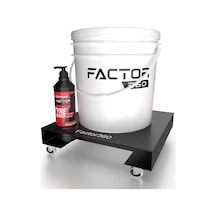 Factor360 Metal Kova Taşıyıcı Detailing Bucket Dolly Tekerlekli Stand