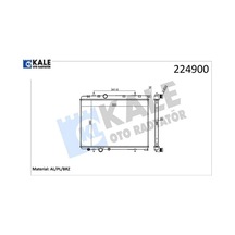 Radyatör 206 98 307 02 C4 04 Xsara 00-05 1.6-2.0 Ac Klimasız Otom 562.8x378x27 1 Sıra Alb Kale Radyatör 9835996080