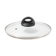 Ermiya Tencere Tava Sahan İçin Temperli Buhar Delikli Cam Kapak 22 CM