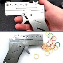 Omeniv Som Çelik Lastik Atar Katlanır Tabanca Cnc Yapım Oyuncak