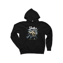 Savatage Power Of The Night Siyah Kapşonlu Sweatshirt Hoodie Siyah