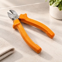 160 Mm Dövme Çelik Yan Keski Turuncu Plastik Saplı Çok Renkli