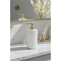 Buççin Online Mağaza Beton Tekli Sabunluk Gold Başlıklı 250ml Belirtilmemiş Beyaz Çok Renkli