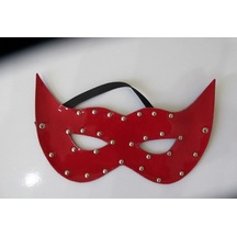 River World Kırmızı Renkli Deri Fantezi Maske Fantezi Göz Maskesi