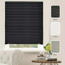 Elmpaly Yarım Gölge Basit Fon Perdesi Güneşlik Işık Koruması Ofis Yatak Odası Gri M 60x180 Cm Açık Gri