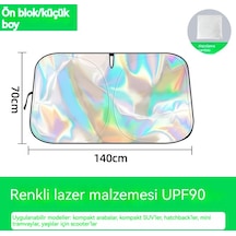 Araç Ön Cam Isı Yalıtımı Ve Güneş Koruması-ön Blok - Renkli Küçük Çocuk 140 70cm