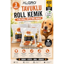 Tavuklu Roll Kemik Köpek Ödülü 400 Gr X 3 Paket