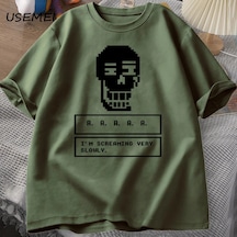 Undertale Oyunu Kafatası Tişört Erkekler Streetwear Kısa Kollu Tee Giyim Erkek Yuvarla Trz-989 Yeşil Undertale Oyunu Kafatası Tişört Erkekler Streetwear Kısa Kollu Tee Giyim Erkek Yuvarla Trz-989 Yeşil
