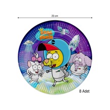 Kral Şakir Uzayda Karton Tabak 23 CM 8'li
