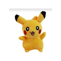 %100 Yerli Üretim Sarı Renk Pikaçhu Pokemon Peluş Oyuncak 34 22 Büyük Boy Sarı
