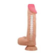 Lilitu Shop 24 CM Kıkırdak Yapılı Çift Katmanlı Gerçekçi Dildo Penis